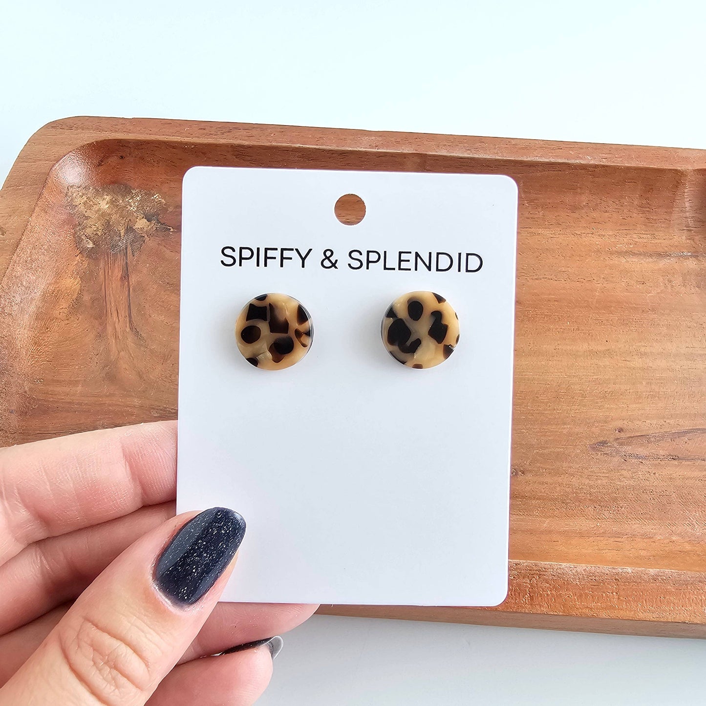 Leopard Sophie Studs