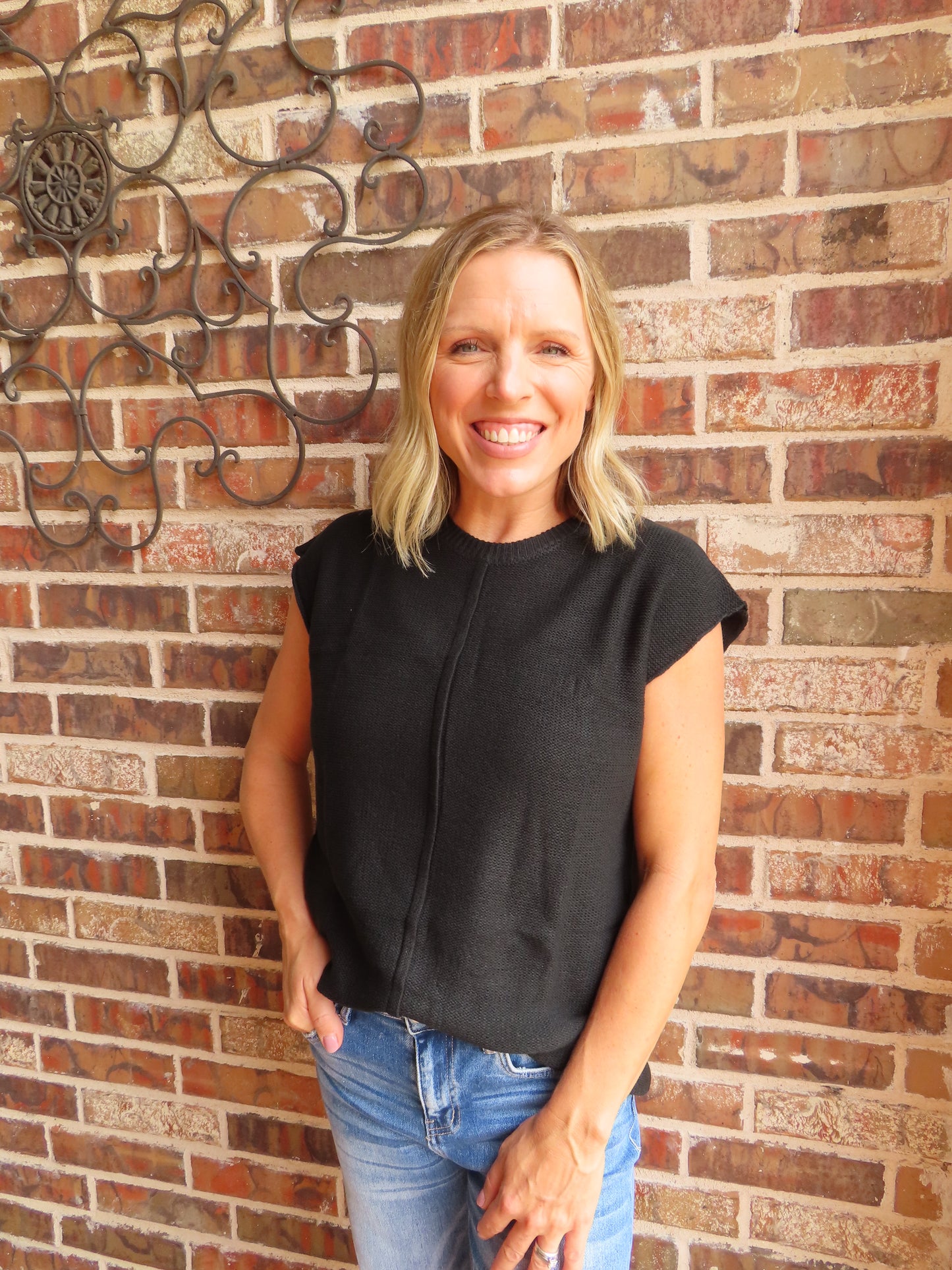 Sideline Chic Sweater Top (FINAL SALE)