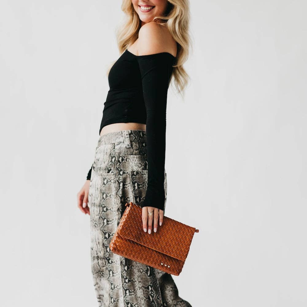 Wrenlee Woven Flap Crossbody (Multiple Colors)