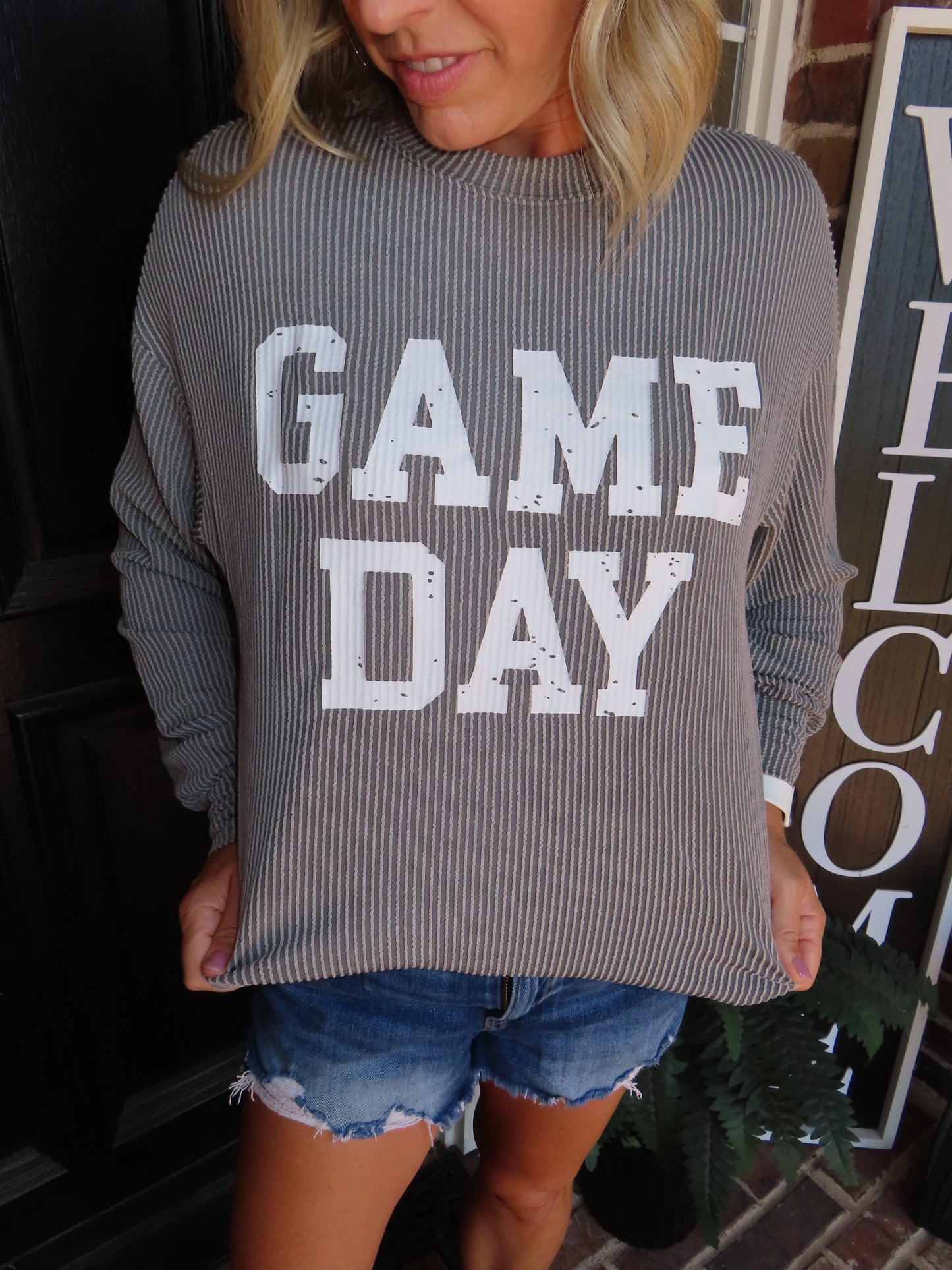 Game Day | Long Sleeve Corded Shirt