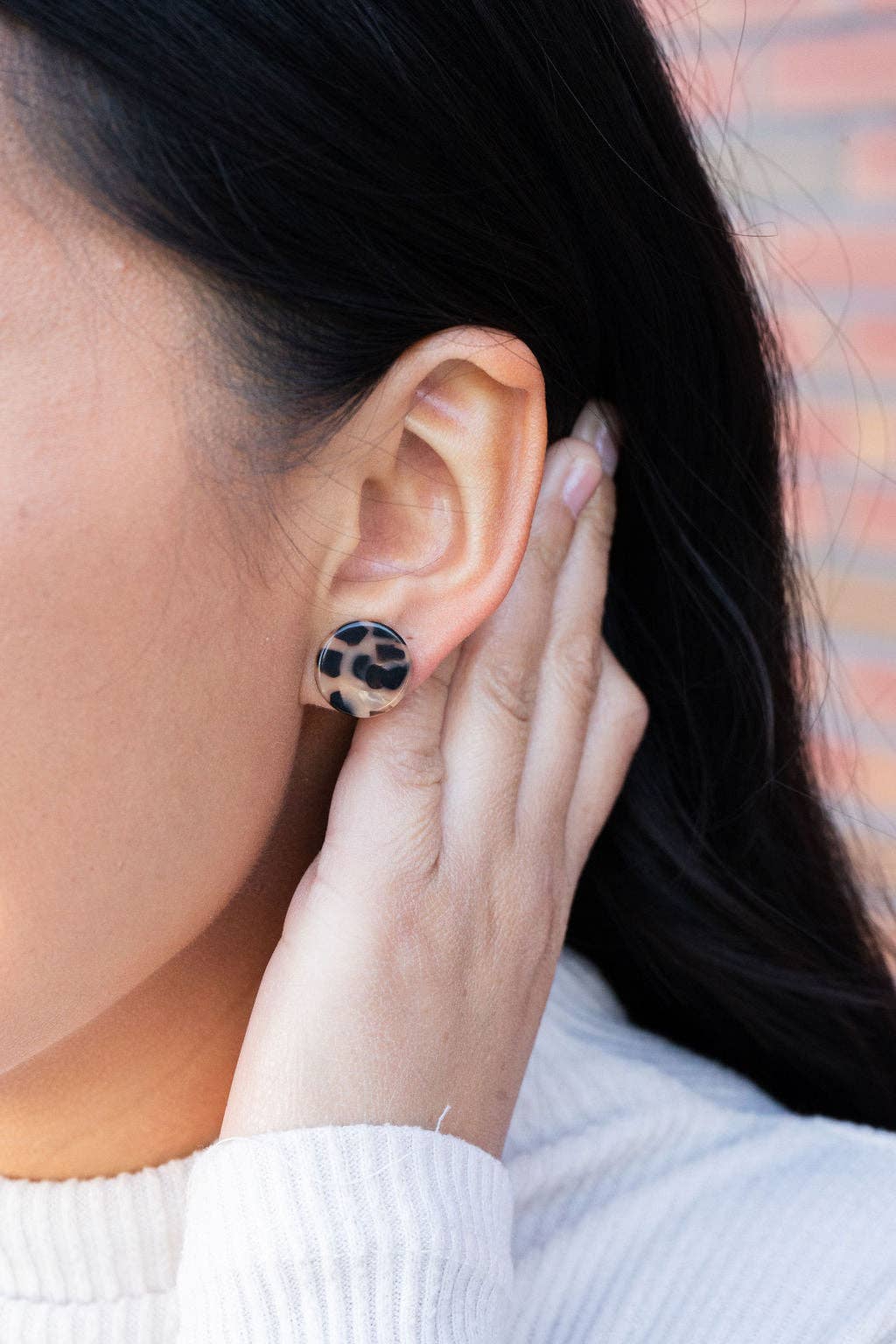 Leopard Sophie Studs