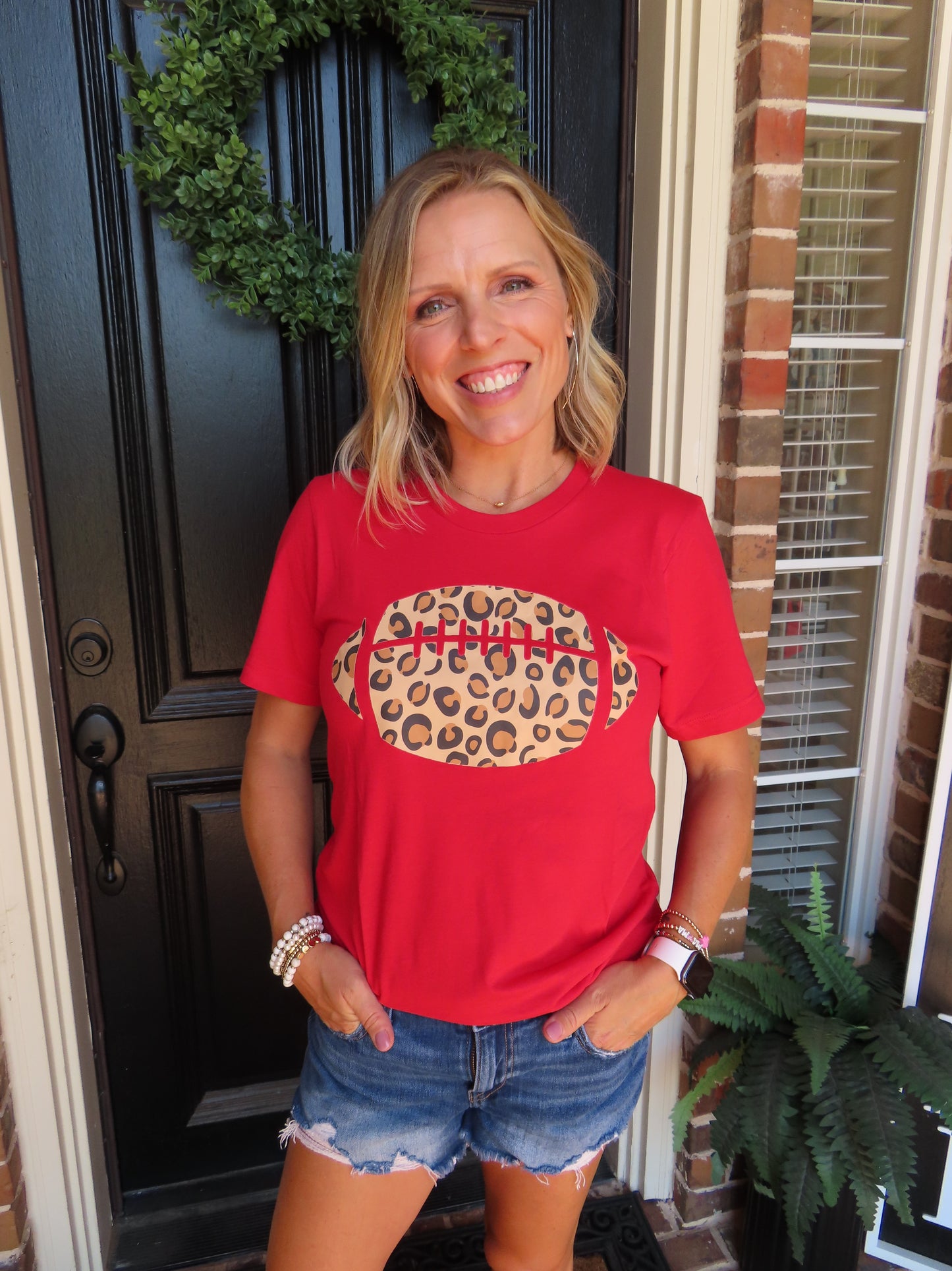 Leopard Football T-Shirt