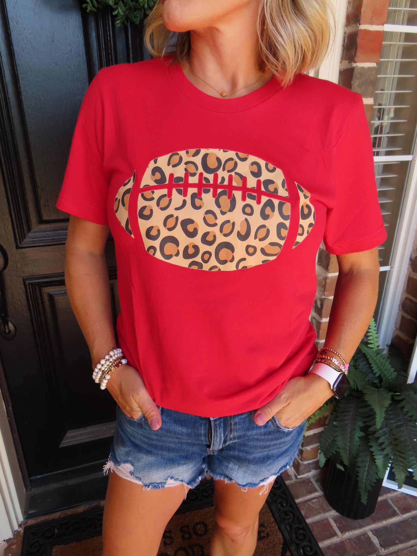 Leopard Football T-Shirt