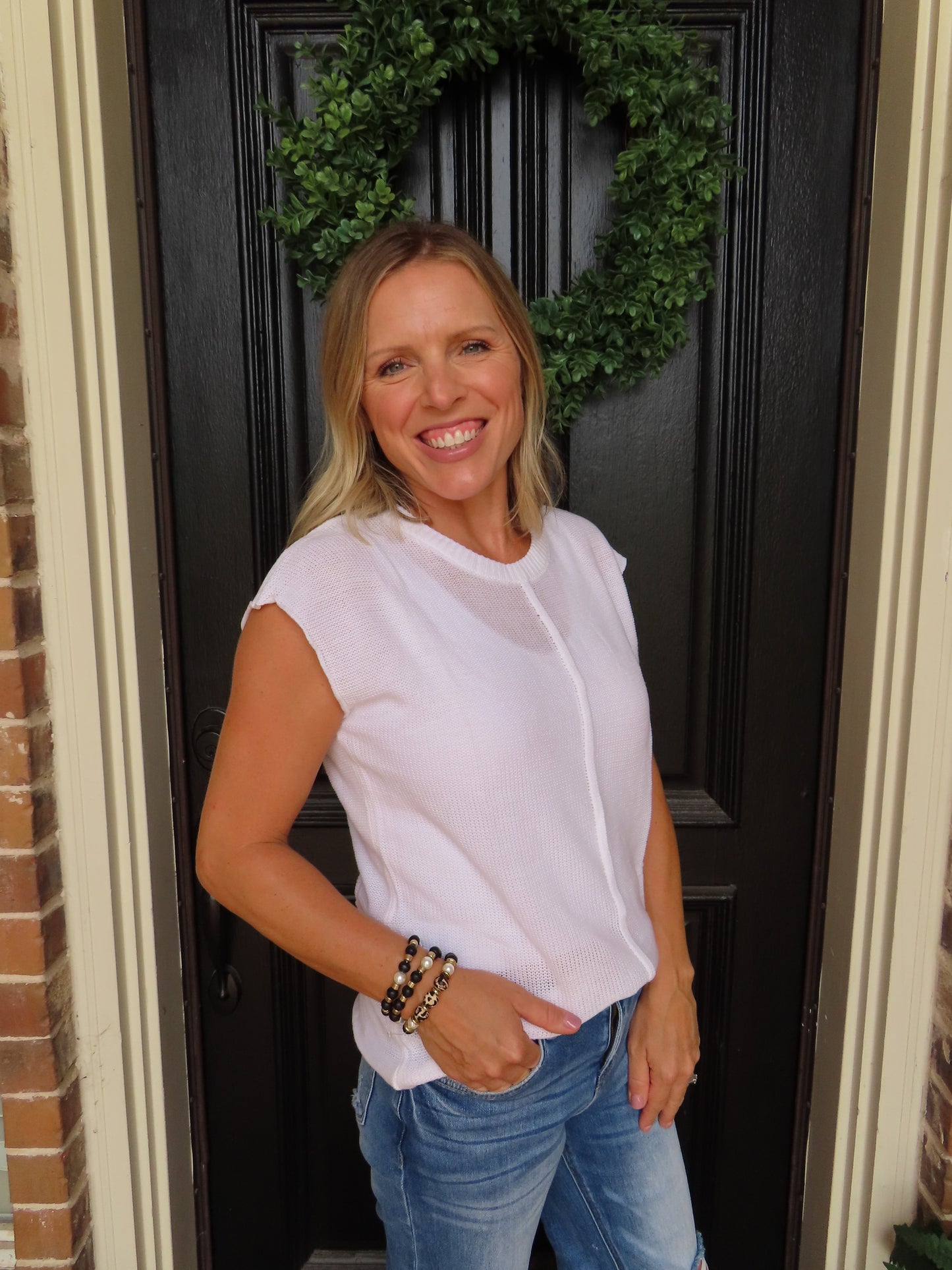 Sideline Chic Sweater Top (FINAL SALE)