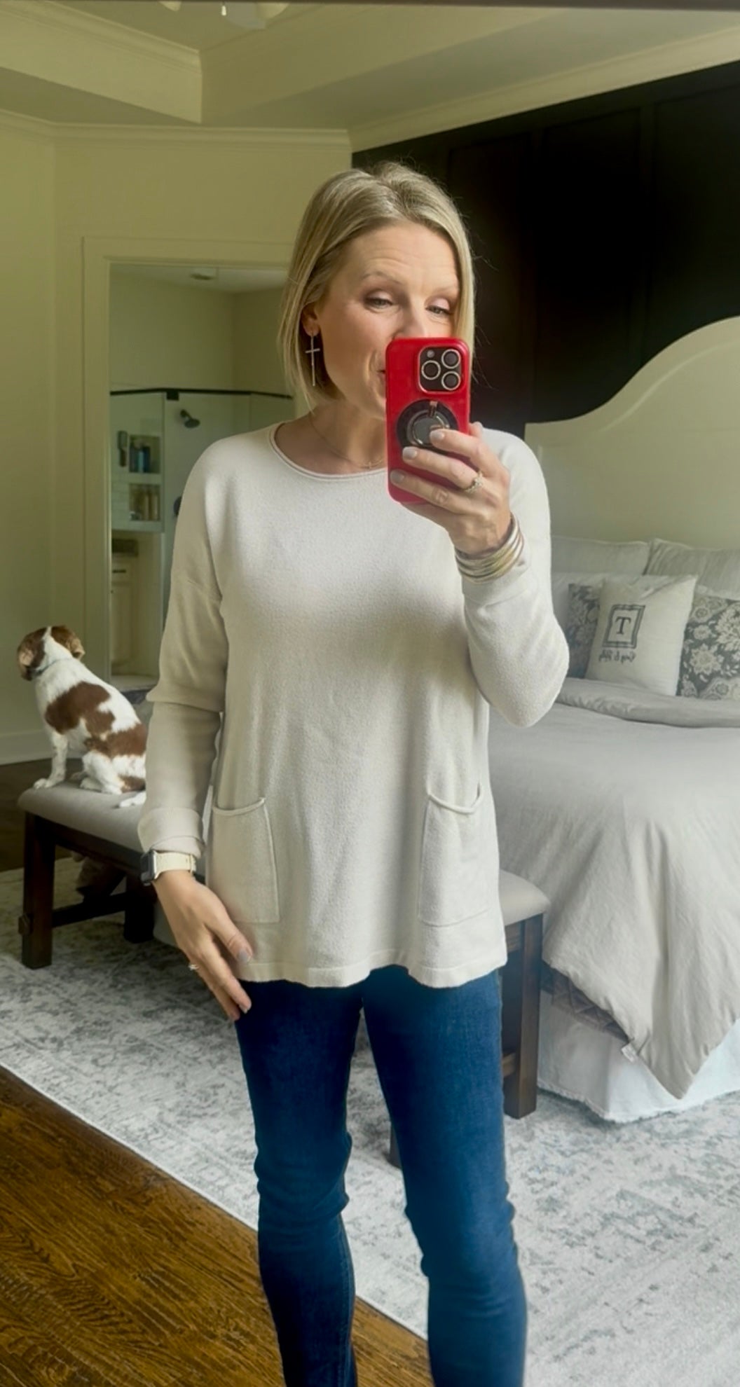 Caroline Front Pocket Sweater