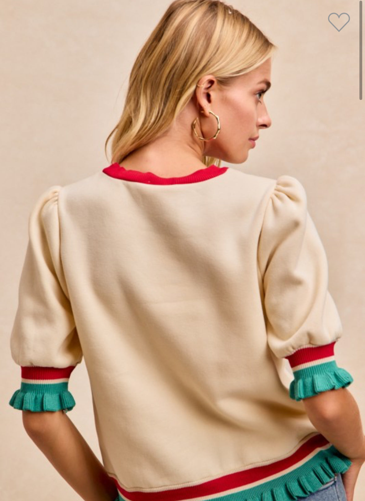 Merry Ruffle Sweater