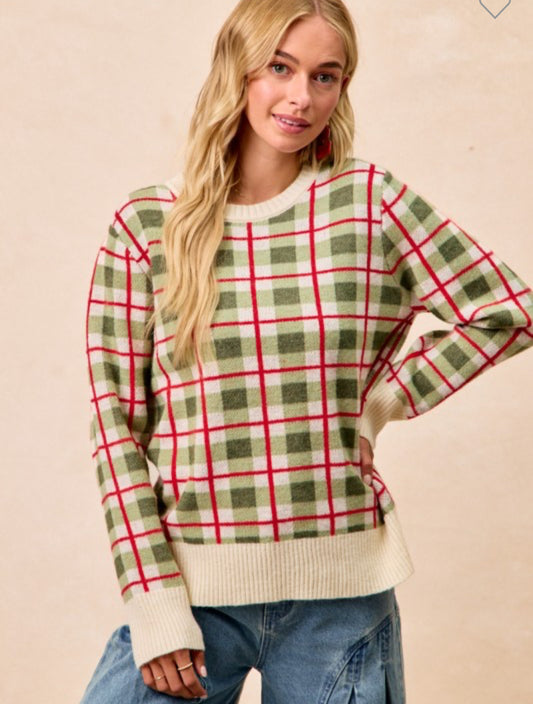 Hallmark Plaid Sweater