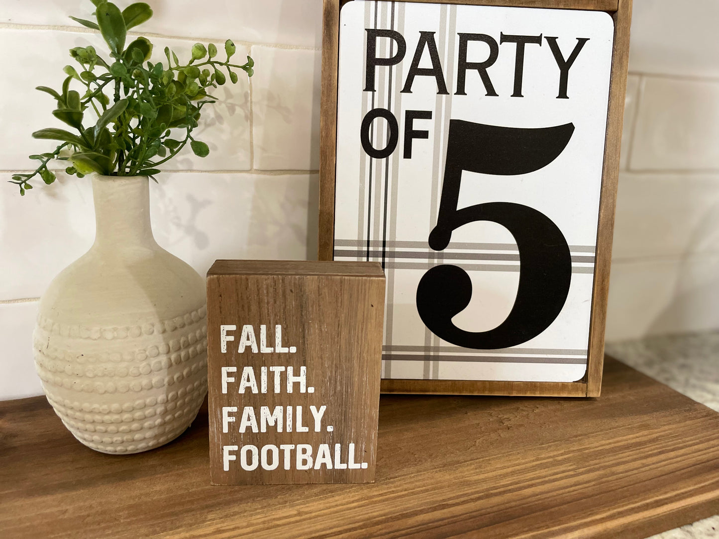 Fall Football Wood Sign (FINAL SALE)