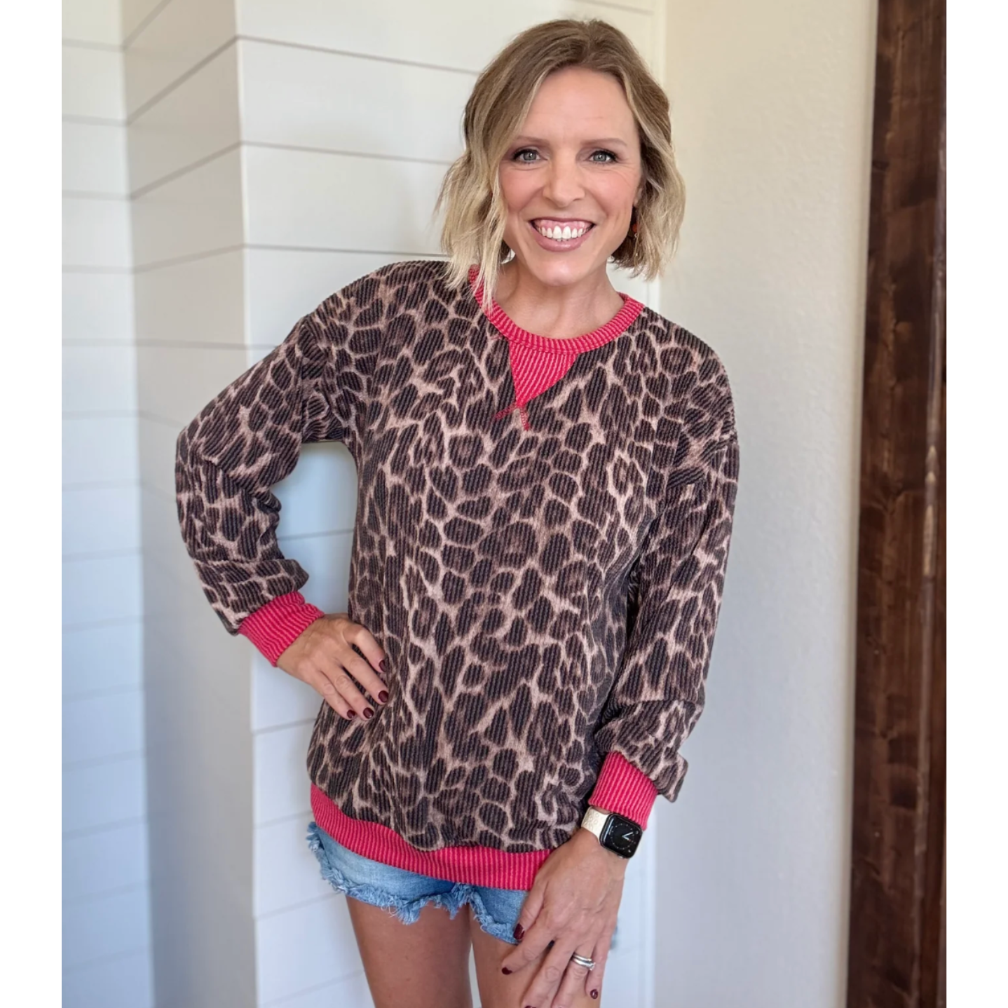 Friday Night Leopard Top