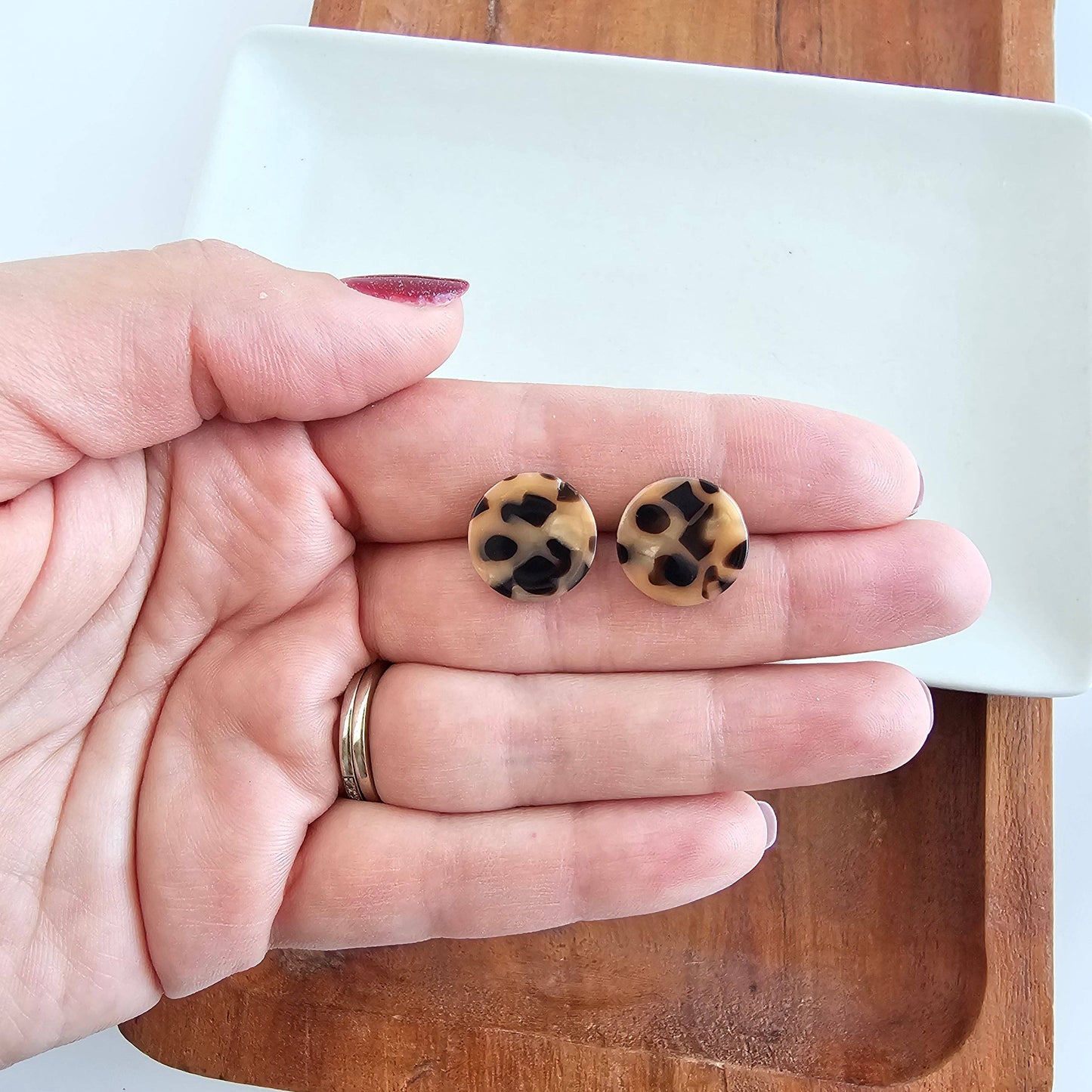 Leopard Sophie Studs