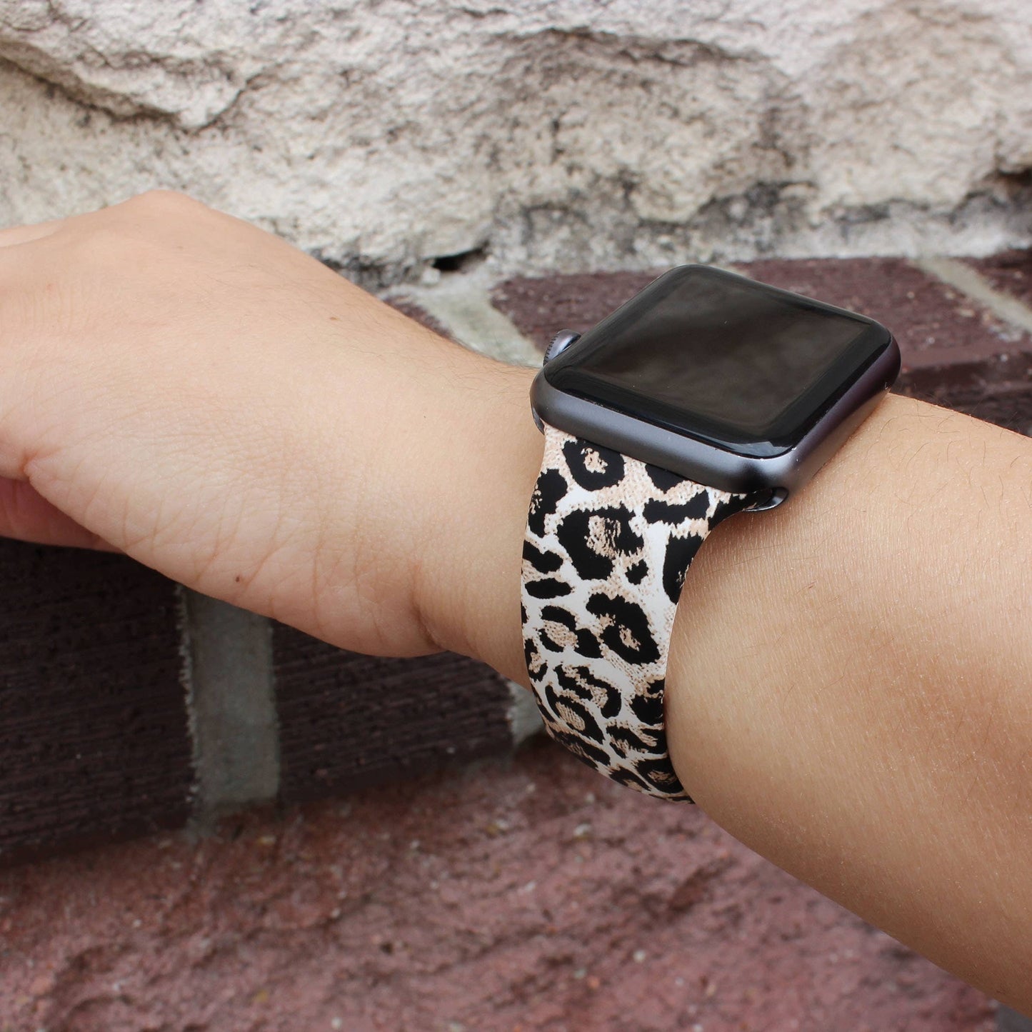 Leopard Print Silicone Apple Watch Band (FINAL SALE)