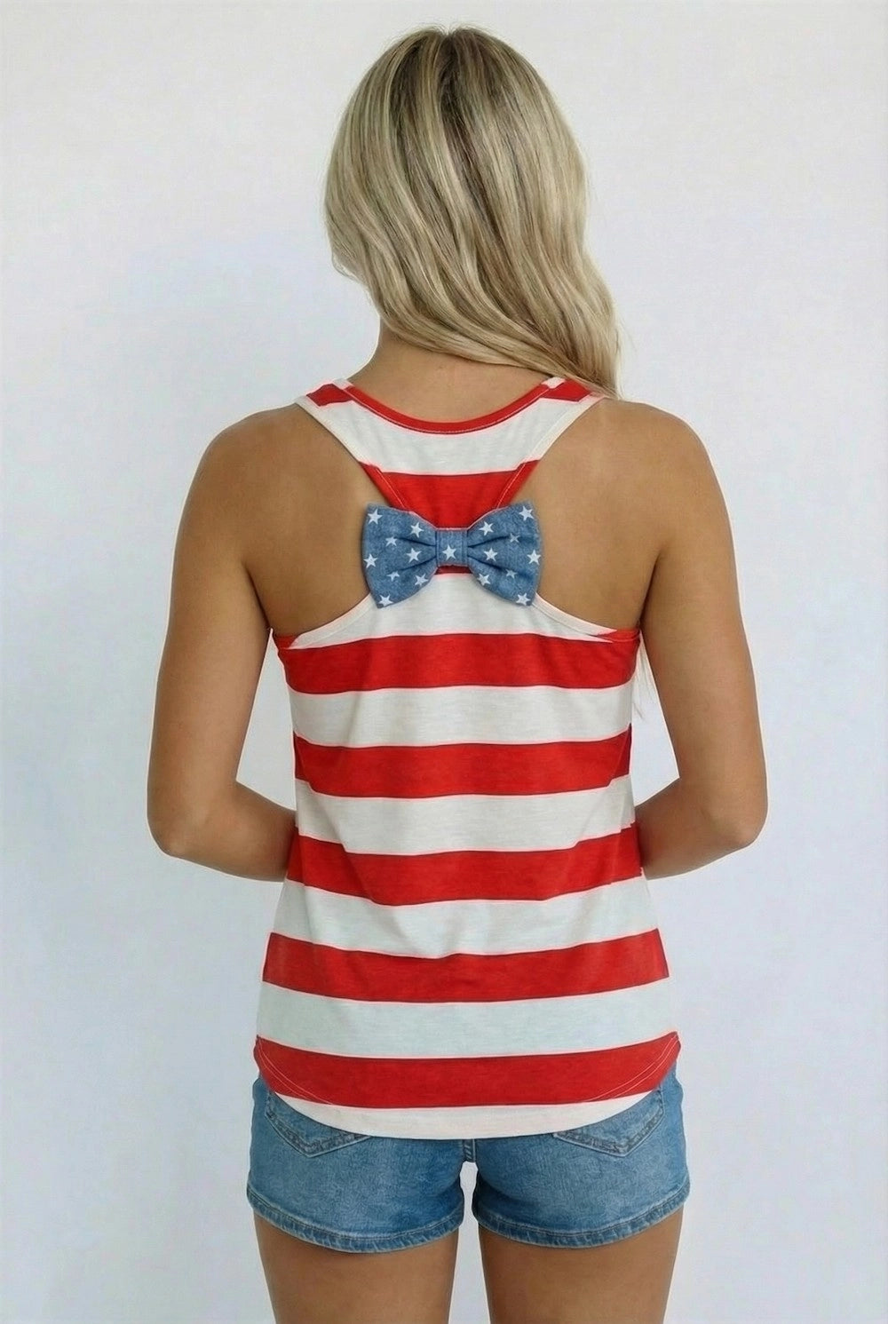 USA Stripe & Bow Tank