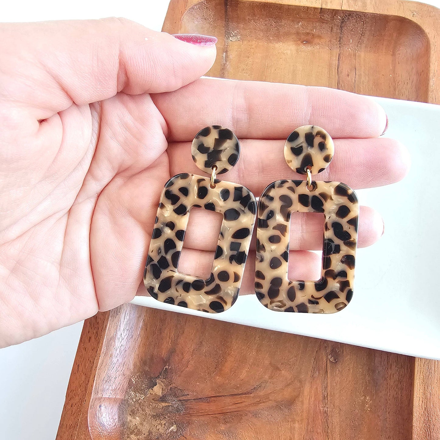 Margot Leopard Earrings