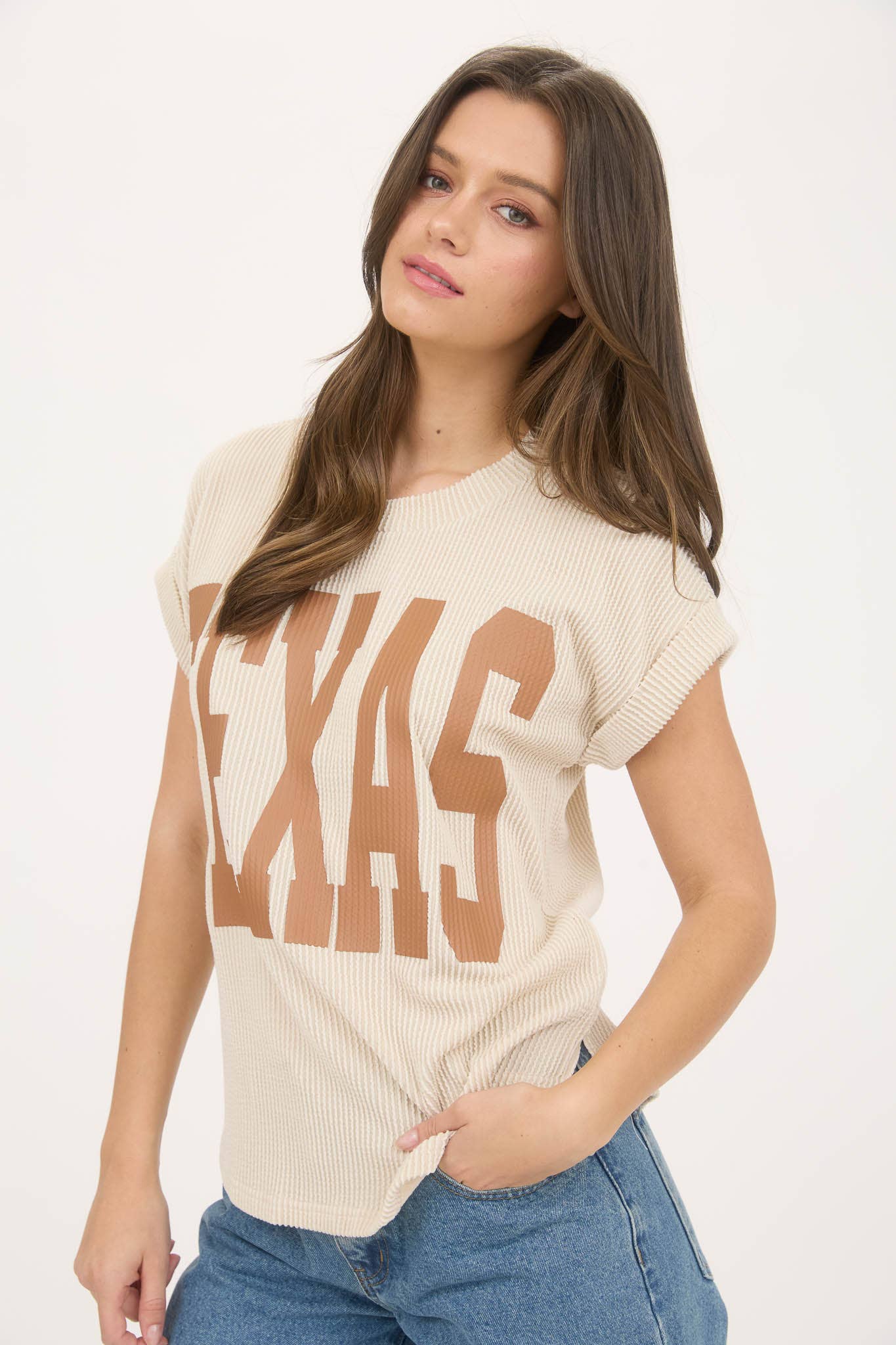 Hook ’Em Corded Tee