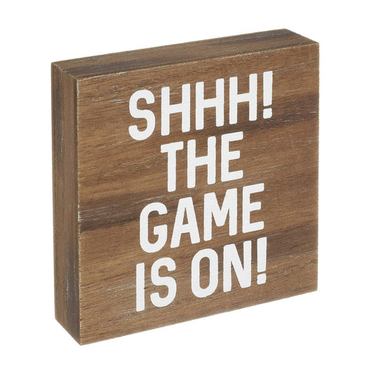 Shhh! Game On | Wood Sign (FINAL SALE)