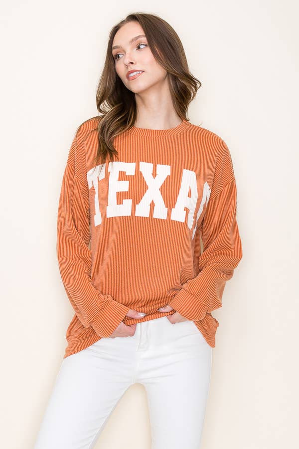 Game Day Texas Corded Pullover