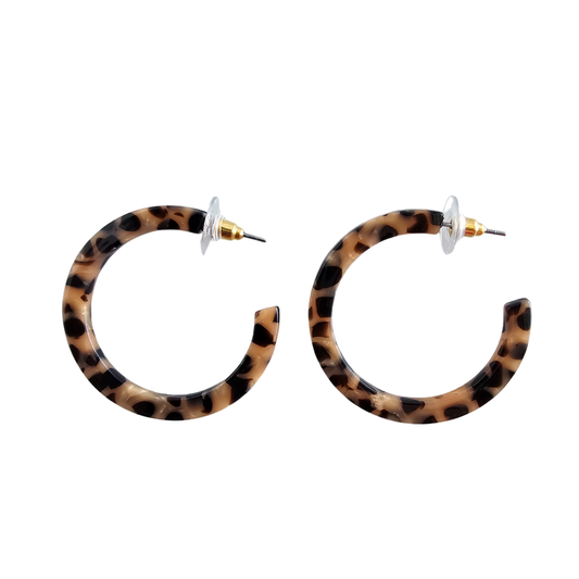 Leopard Camy Hoops