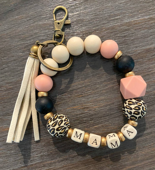 Mama Wristlet Keychain