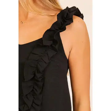 Flutter Me Away Ruffle Tank