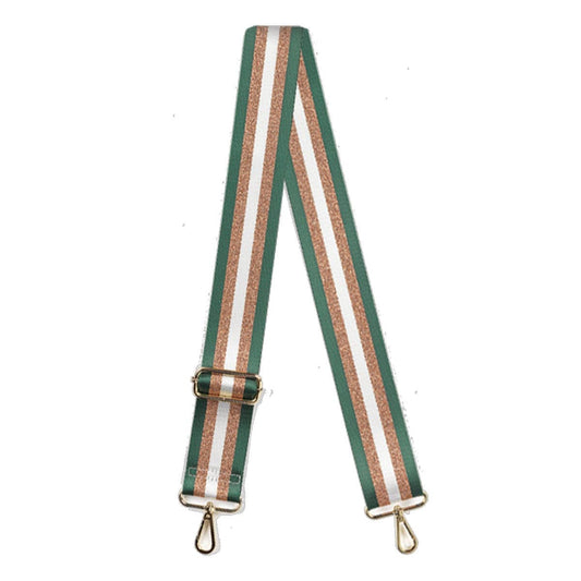 Green & Bronze Stripe | Crossbody Strap (FINAL SALE)