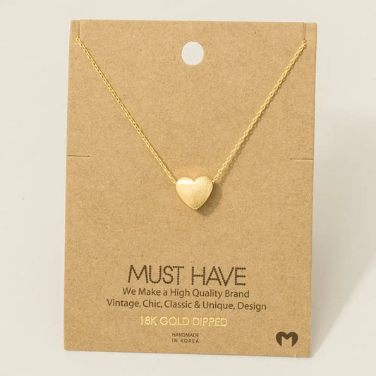 Heart Pendant Necklace (FINAL SALE)