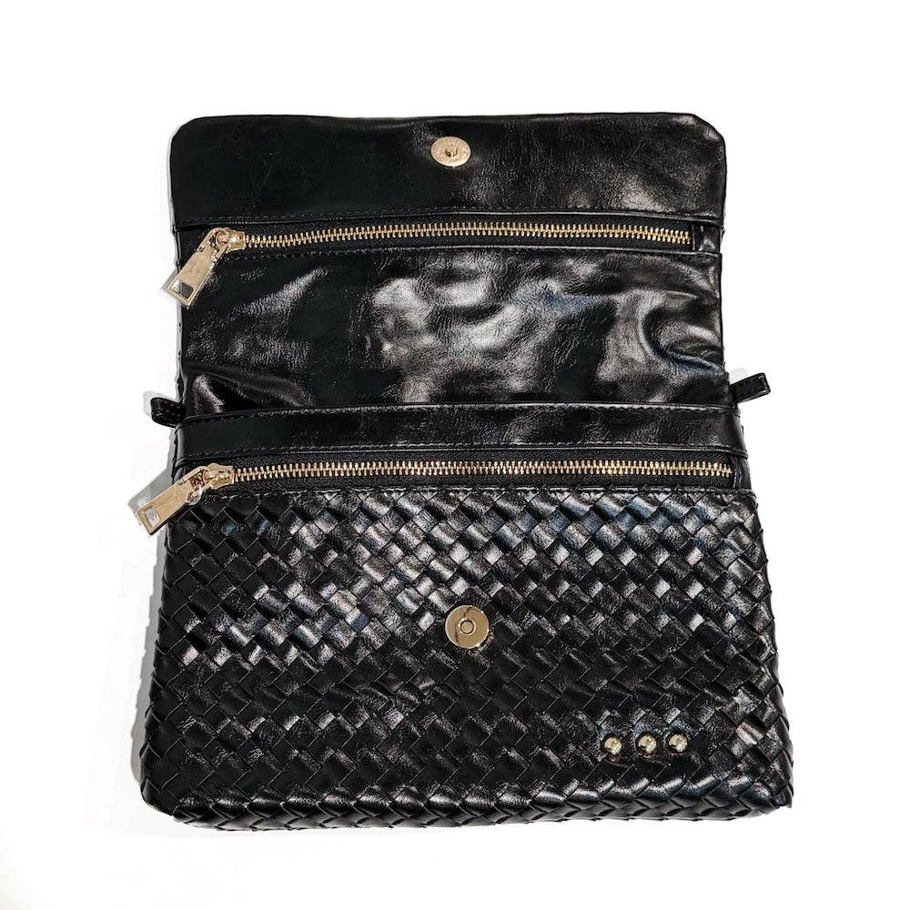 Wrenlee Woven Flap Crossbody (Multiple Colors)