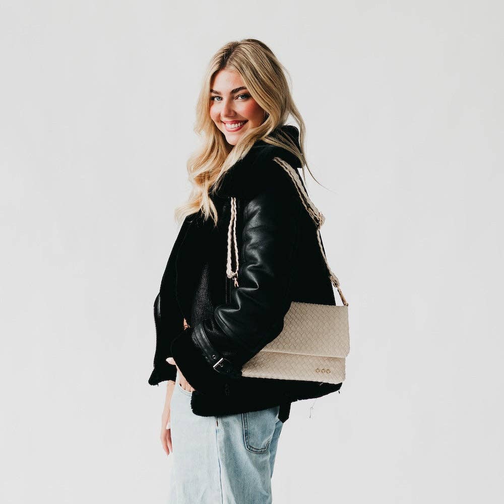 Wrenlee Woven Flap Crossbody (Multiple Colors)