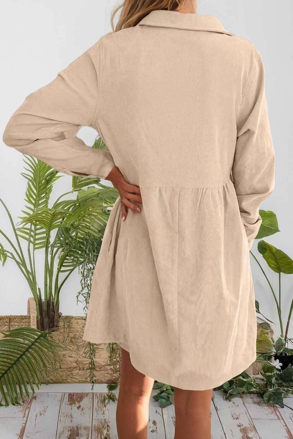 Harper Corduroy Babydoll Dress