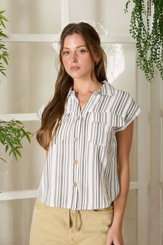 Blair Stripe Button Down