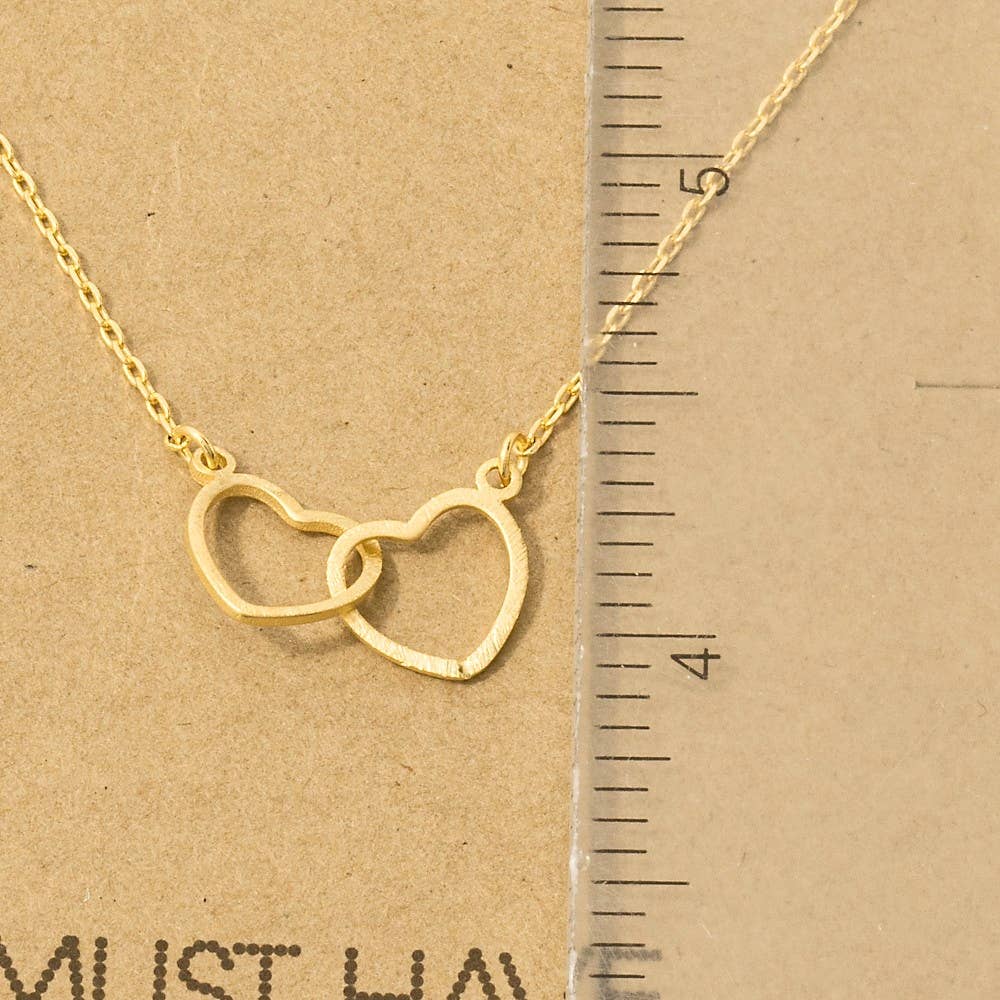 Heart Link Charm Necklace