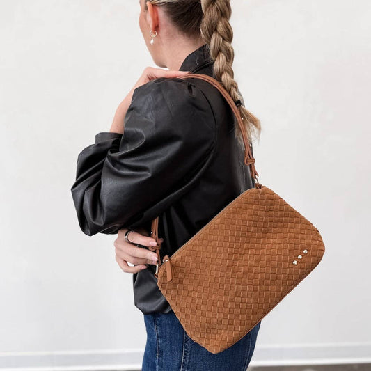Suede Harper Shoulder Bag