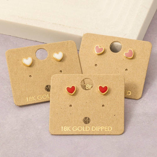 Mini Heart Stud Earrings