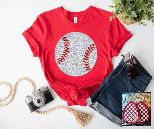 Bling Baseball Tee