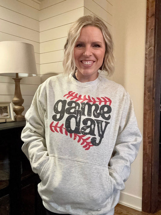 Baseball Game Day Fleece Sweatshirt