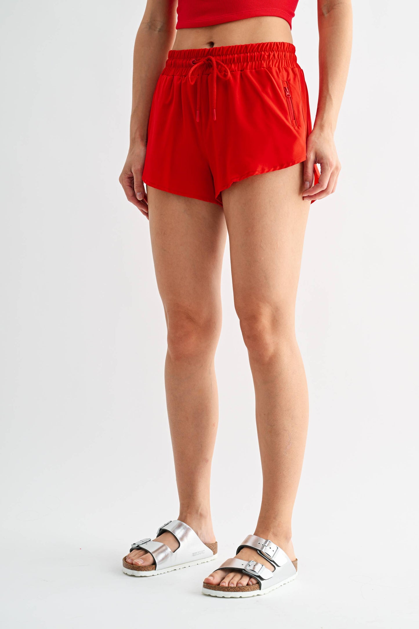 Drapey Mini Active Shorts
