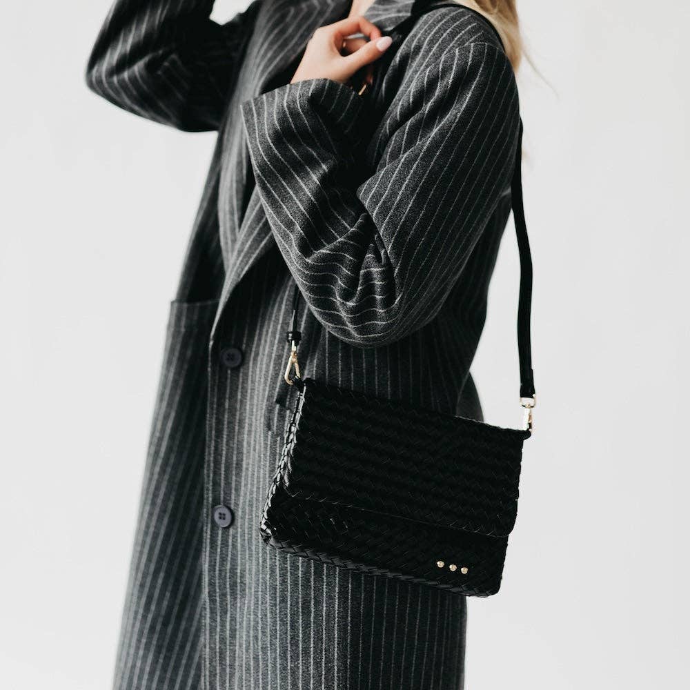 Wrenlee Woven Flap Crossbody (Multiple Colors)