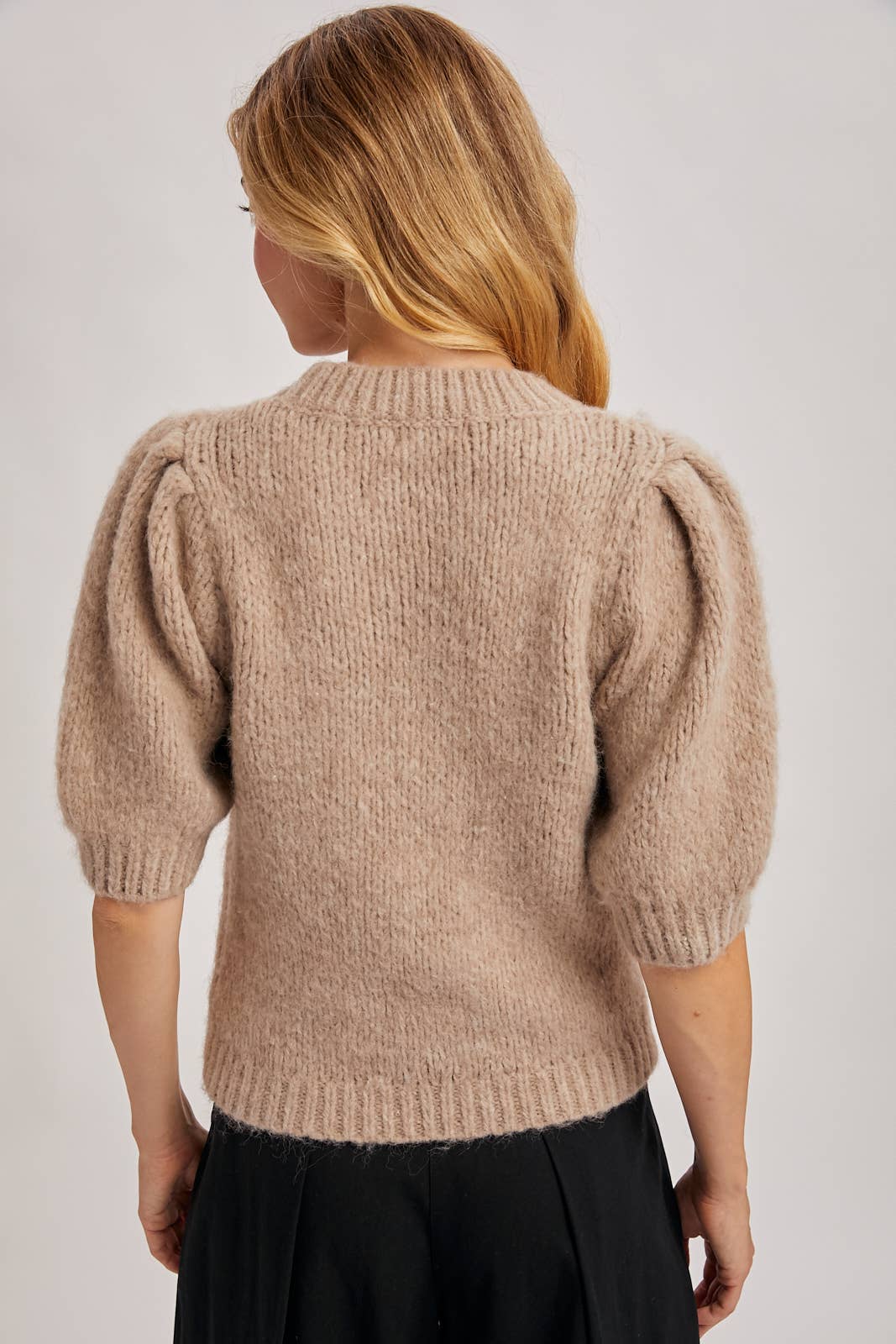 Lindsey Puffed Sleeve Sweater
