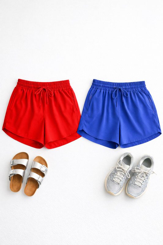 Drapey Mini Active Shorts