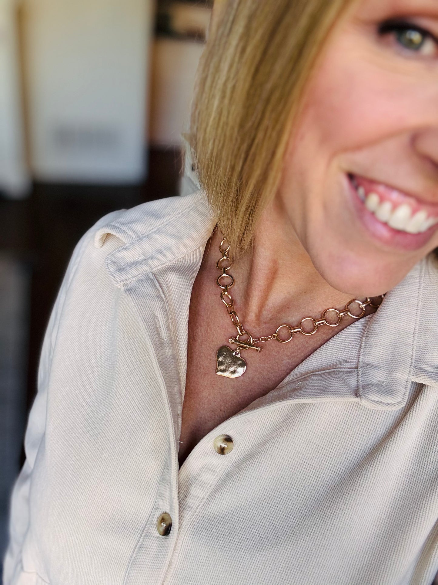 Heart Toggle Necklace