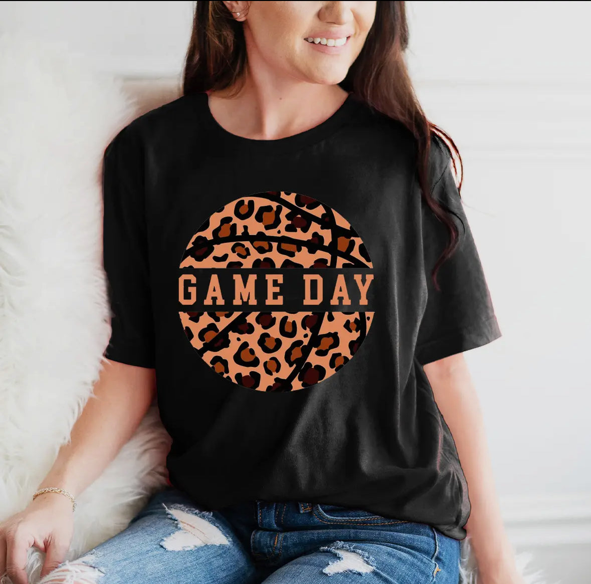 Leopard Basketball T-Shirt (multiple colors)