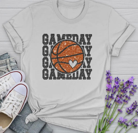 Basketball Bling Game Day Tee