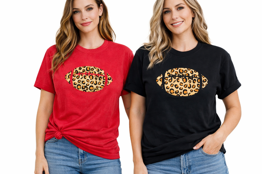 Leopard Football T-Shirt