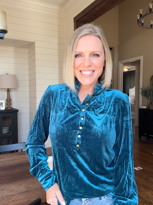 Kimmy Velvet Blouse