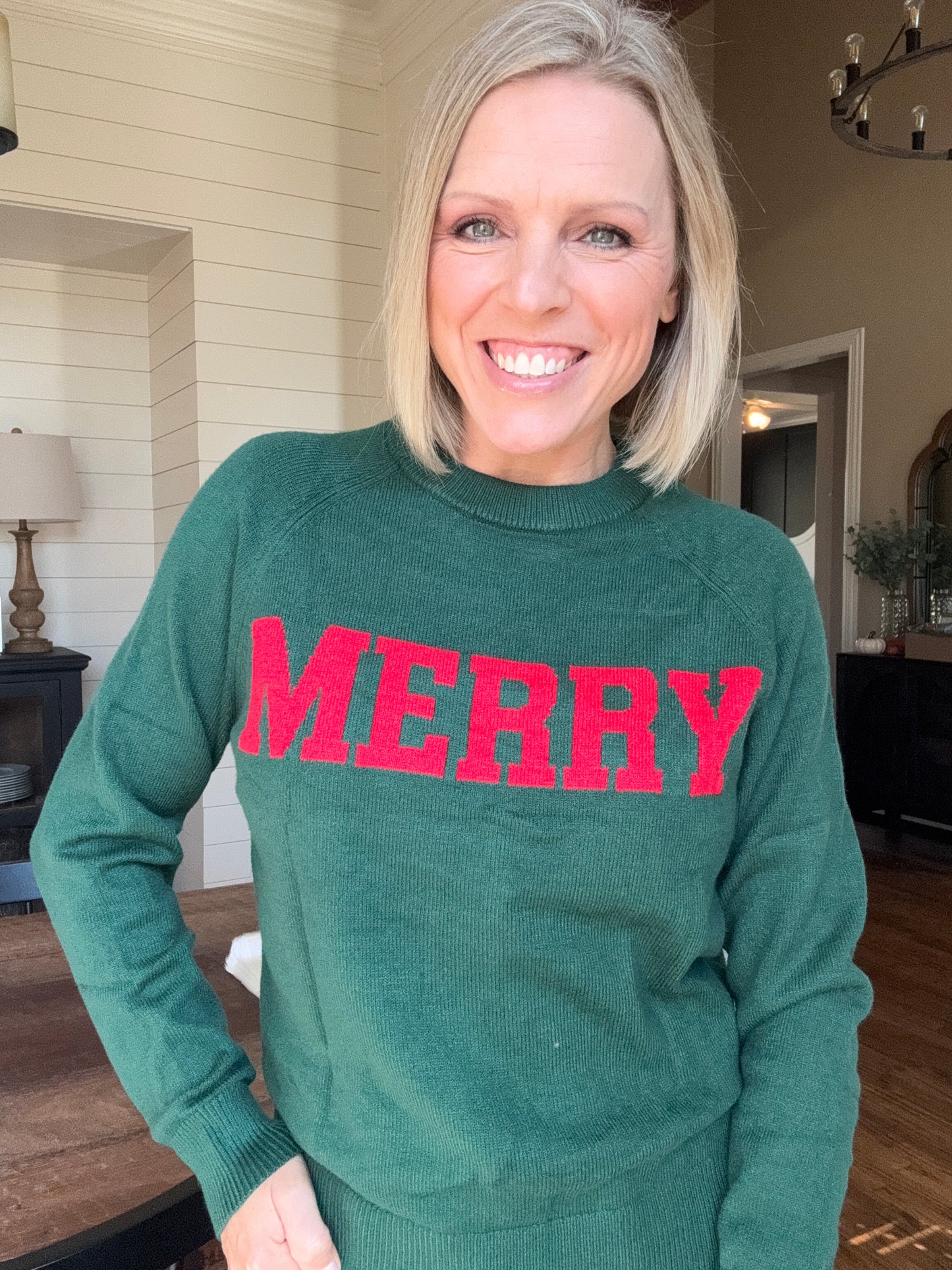 Merry Green Sweater