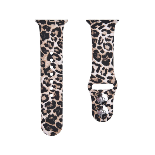 Leopard Print Silicone Apple Watch Band (FINAL SALE)