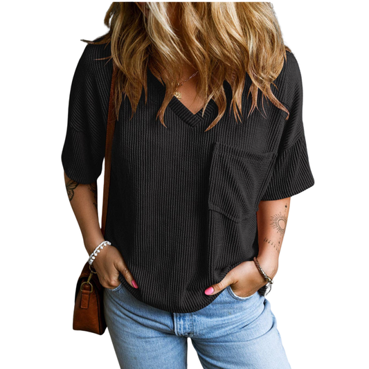 Ribbed Pocket Tee (FINAL SALE)