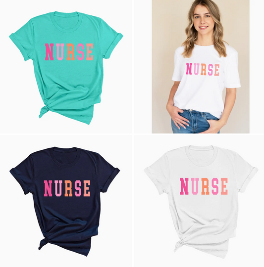 Nurse Colorful Tee