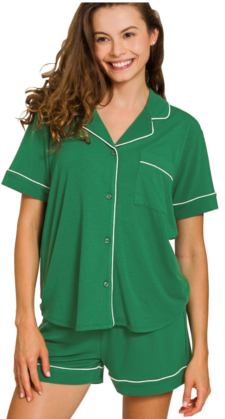 Zenana Sleepwear Shorts Set (Multiple Colors)