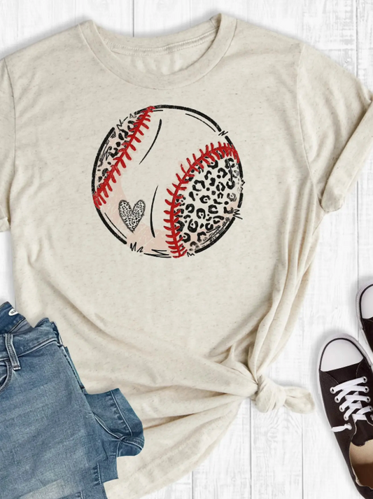 Leopard Baseball Tee