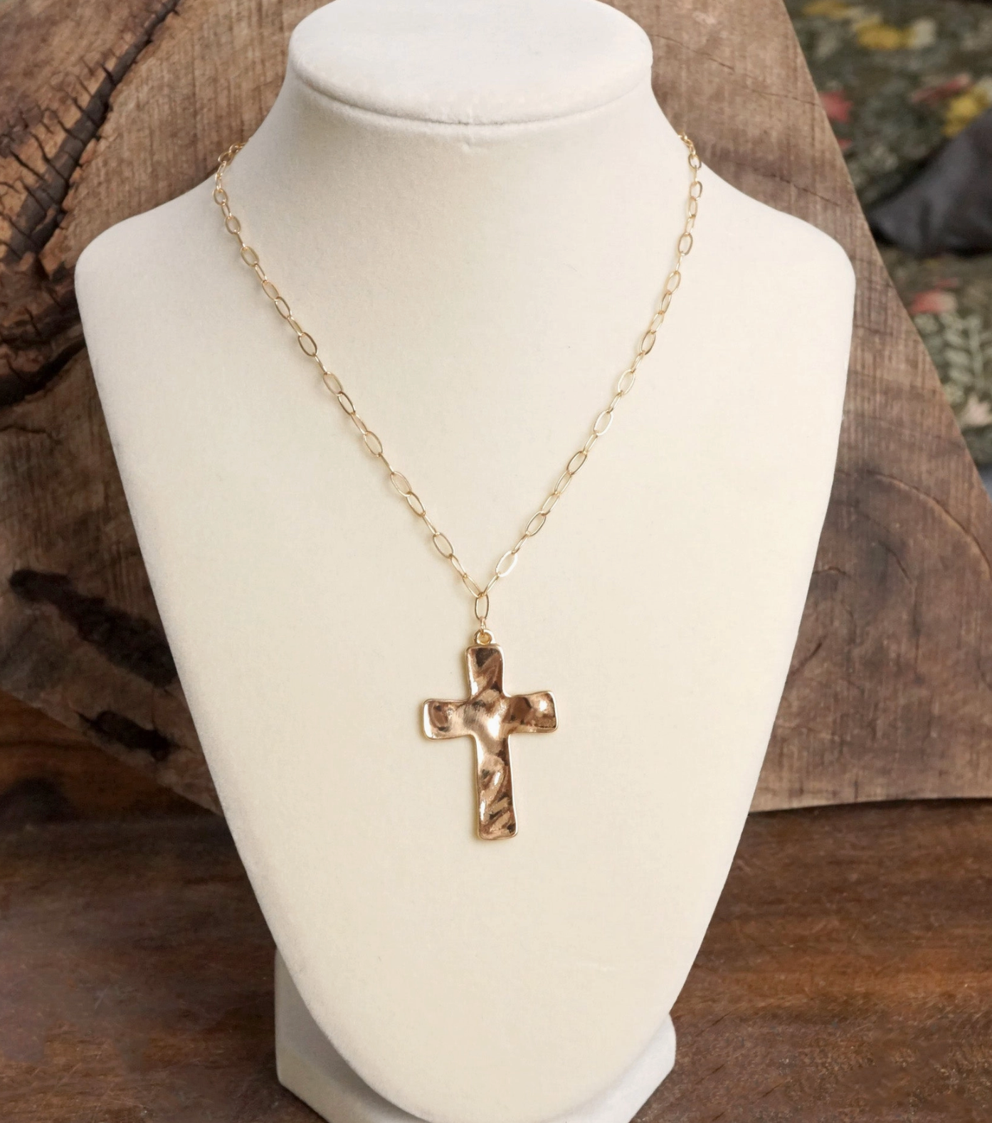 Golden Grace Cross Necklace - PREORDER